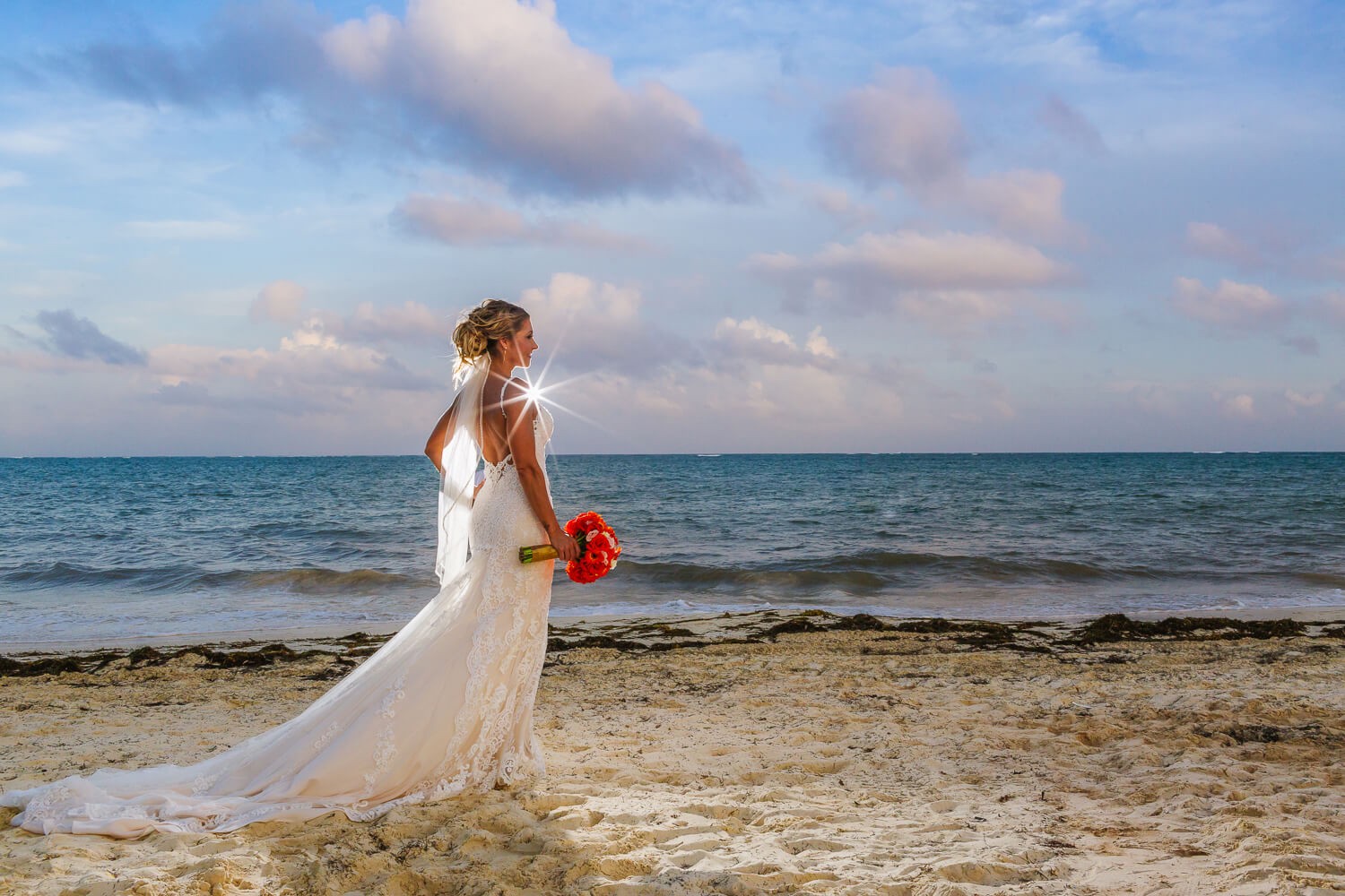 Bridal portrait at Royalton Riviera Cancun.