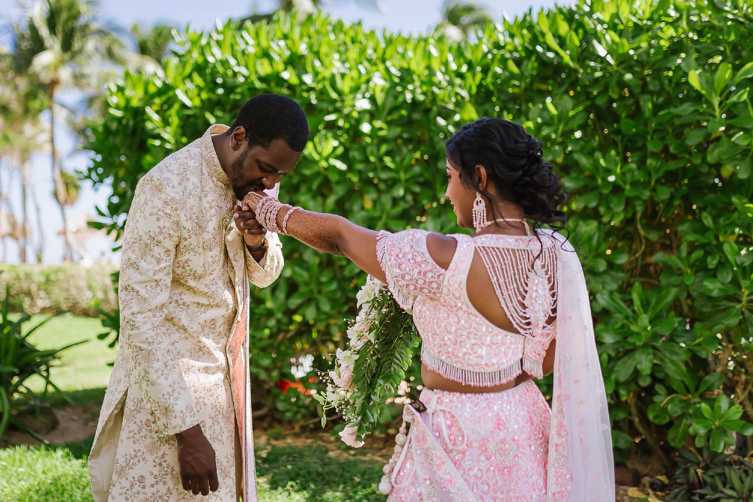 Wedding ceremony at Dreams Tulum.