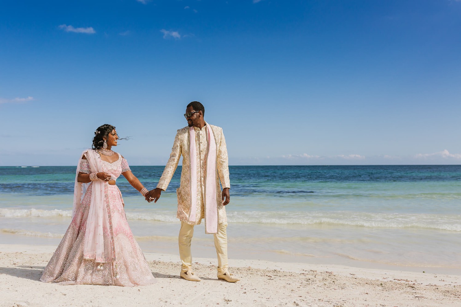 Wedding ceremony at Dreams Tulum.