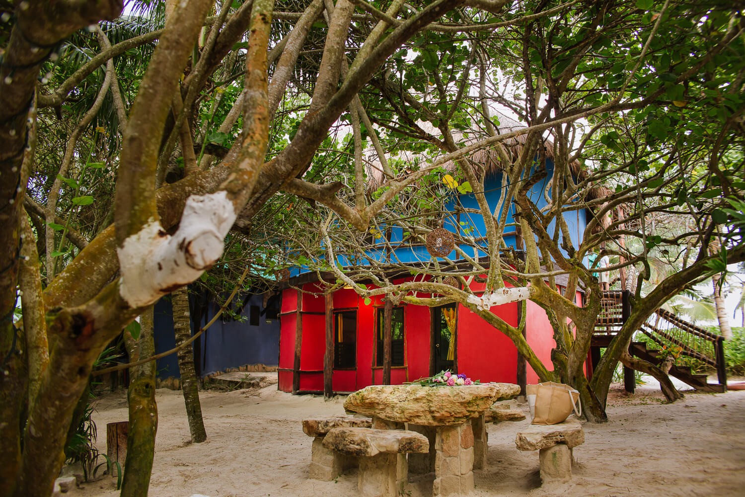 Bride getting ready at Tulum Bride getting ready at Tulum.