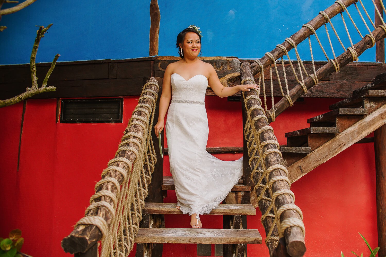 Bridal portrait at Tulum Bridal portrait at Tulum.