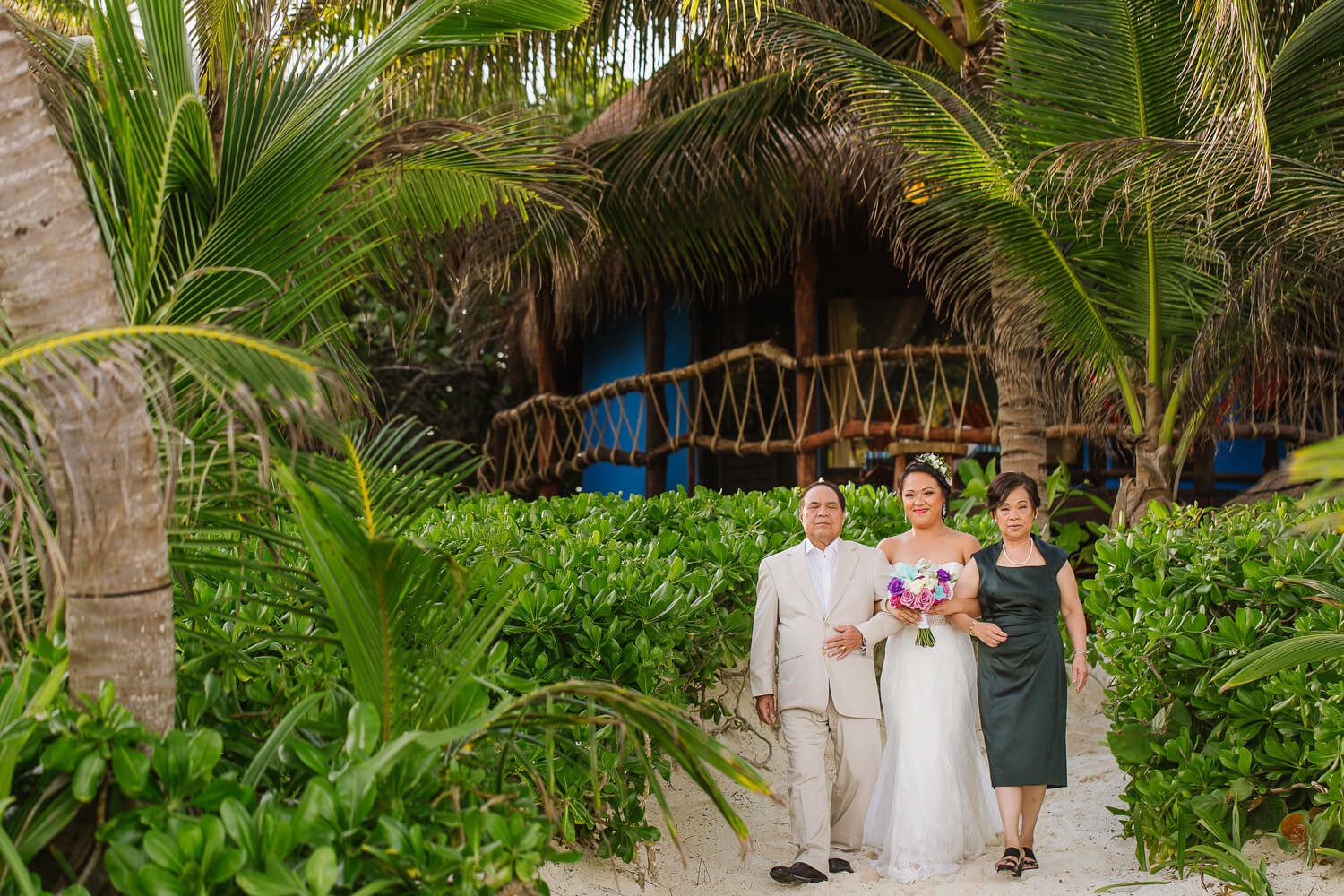 Wedding ceremony at Tulum Wedding ceremony at Tulum.