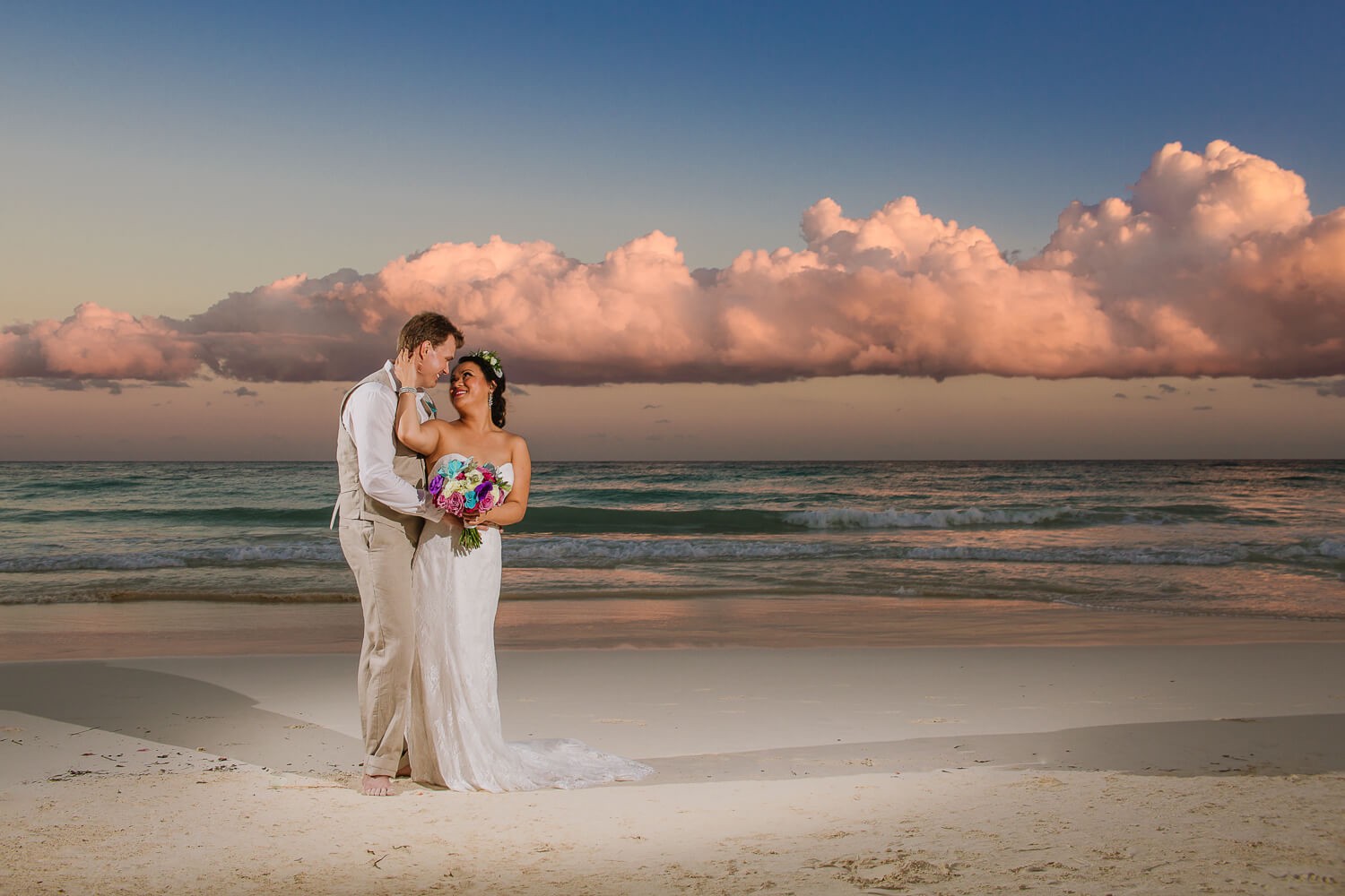 Bride getting ready at Tulum Bride getting ready at Tulum.