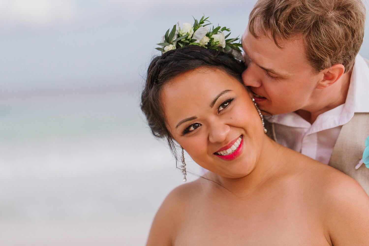 Bridal portrait at Tulum Bridal portrait at Tulum.