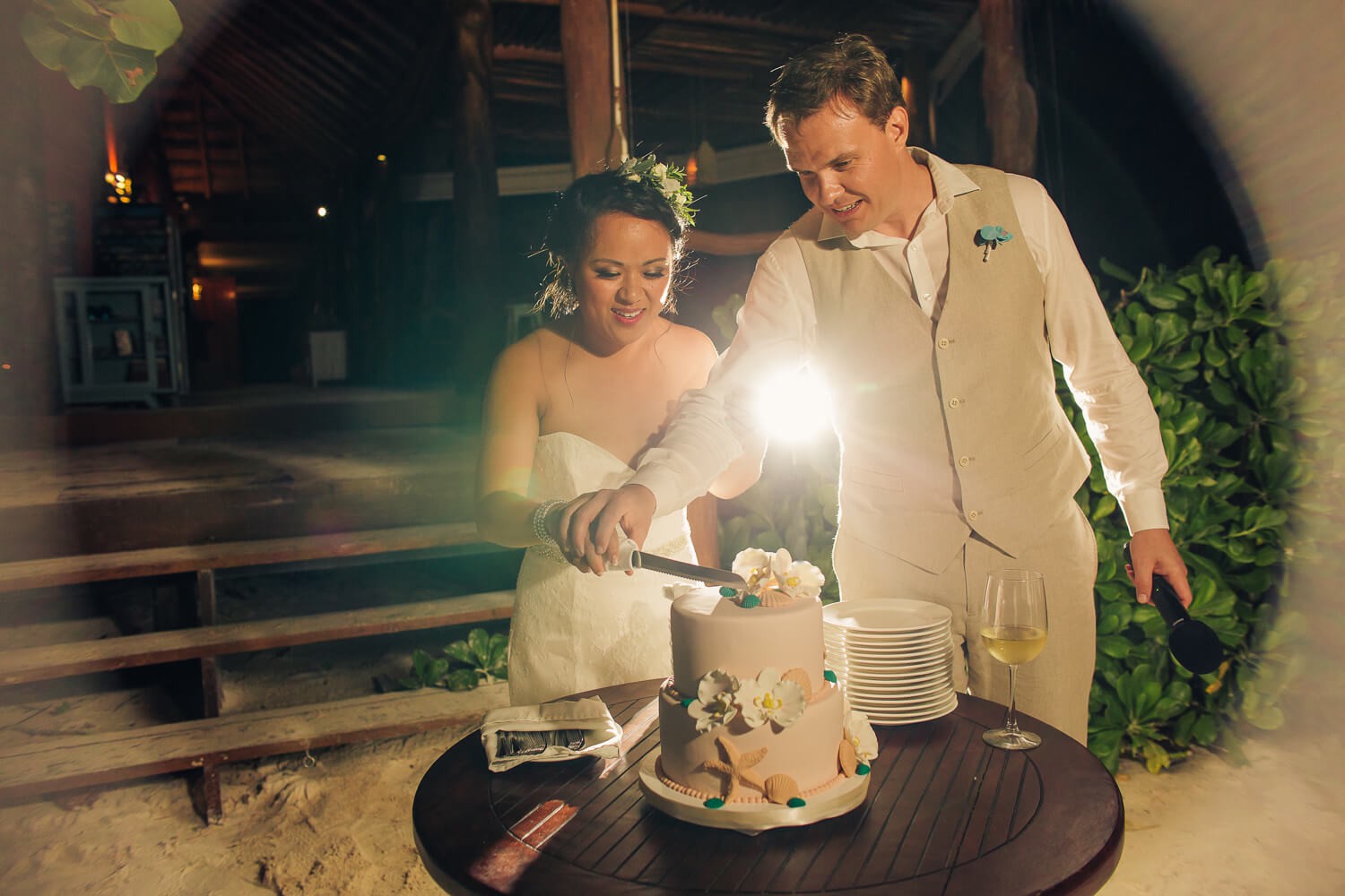 Wedding ceremony at Tulum Wedding ceremony at Tulum.