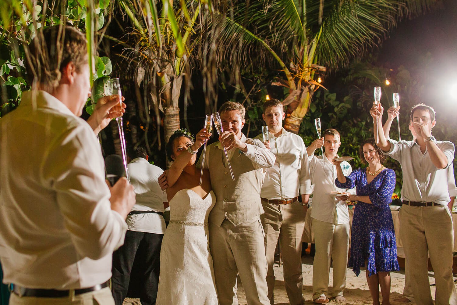 Wedding reception at Tulum Wedding reception at Tulum.