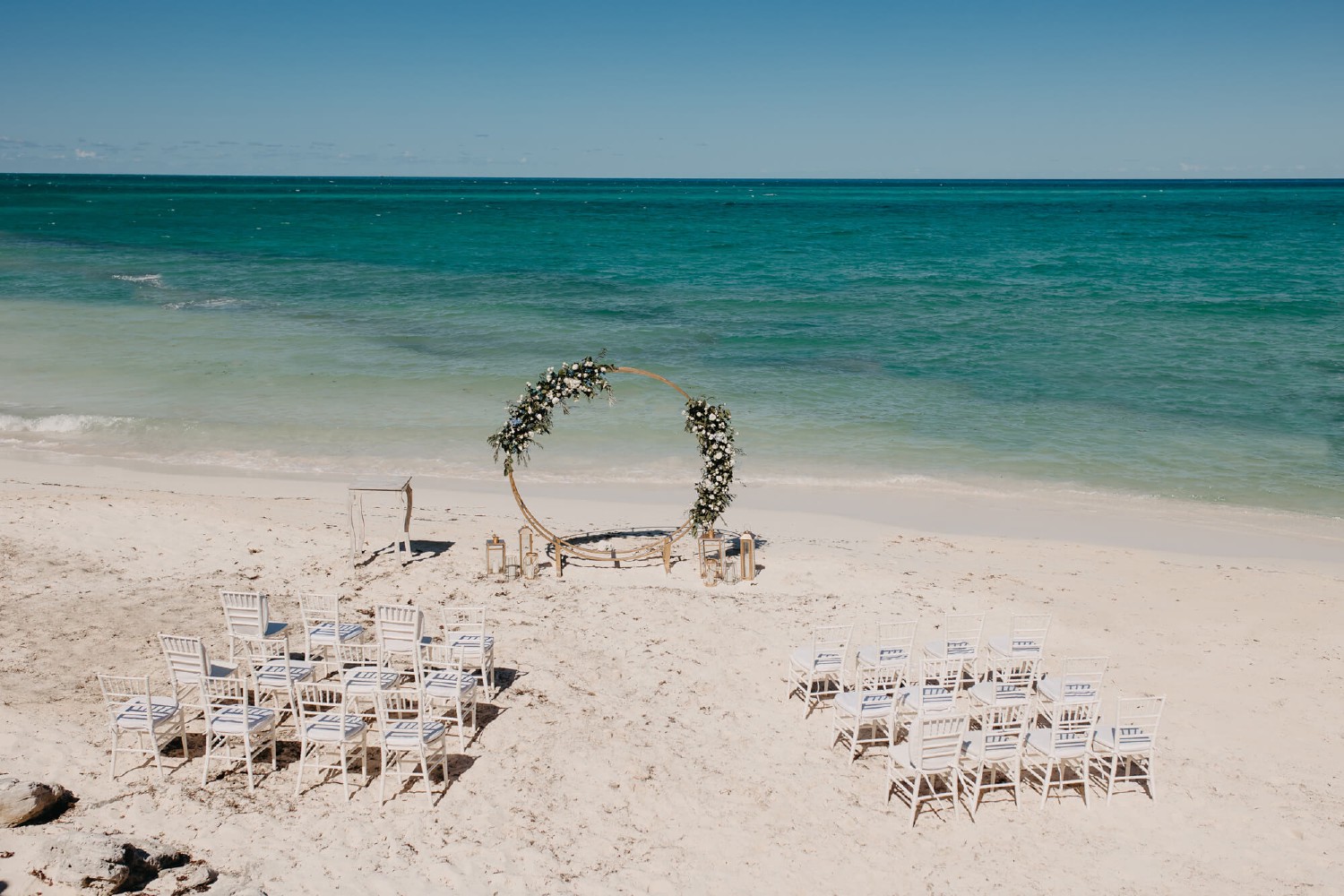 Wedding reception at Villa Isla Blanca.