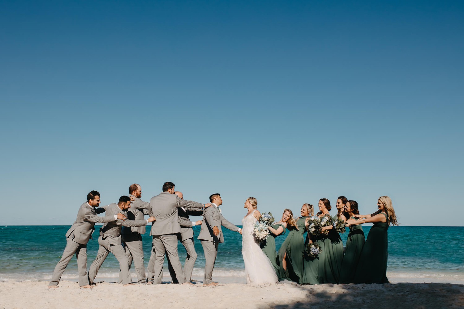 Wedding reception at Villa Isla Blanca.