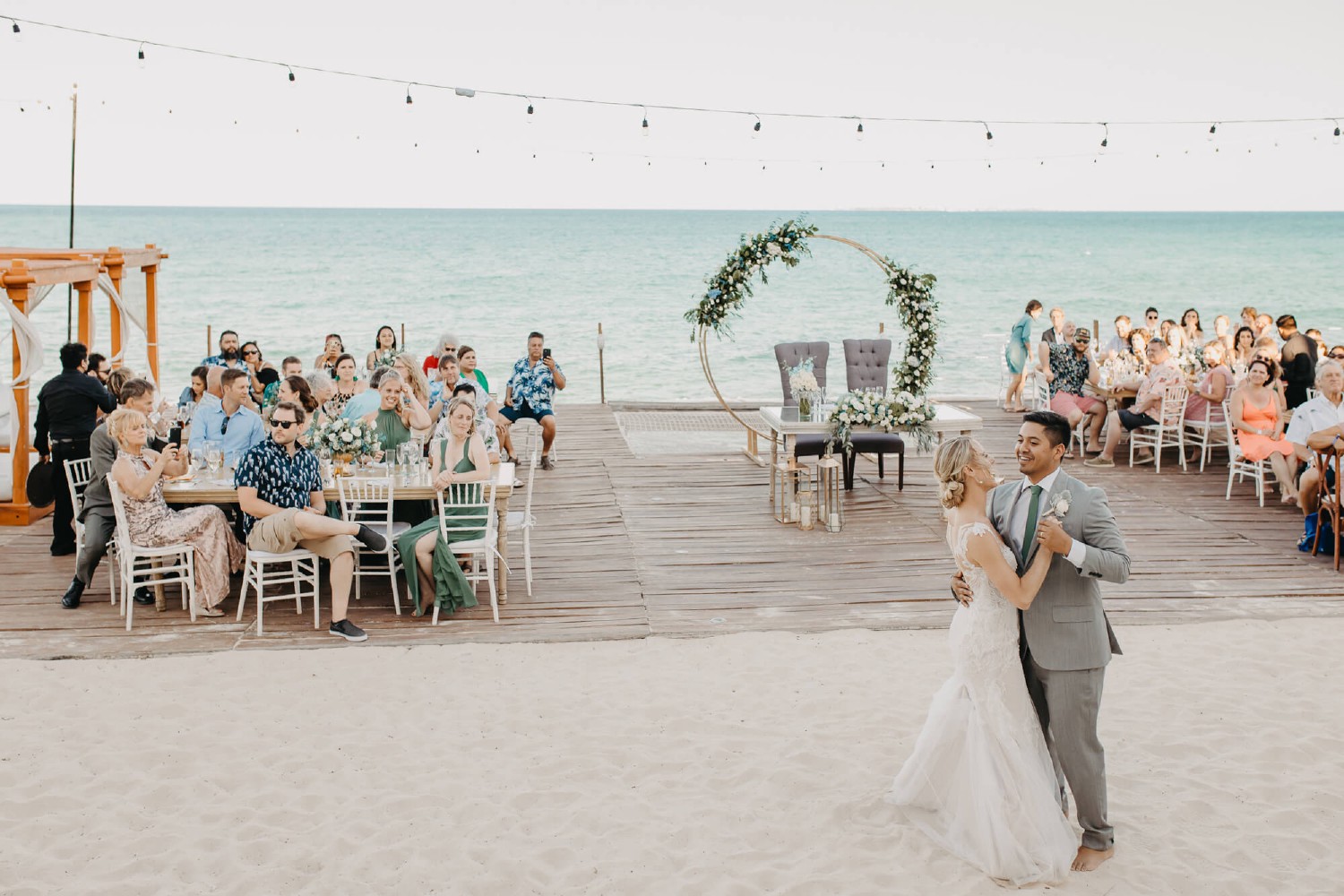 Bridal portrait at Villa Isla Blanca.