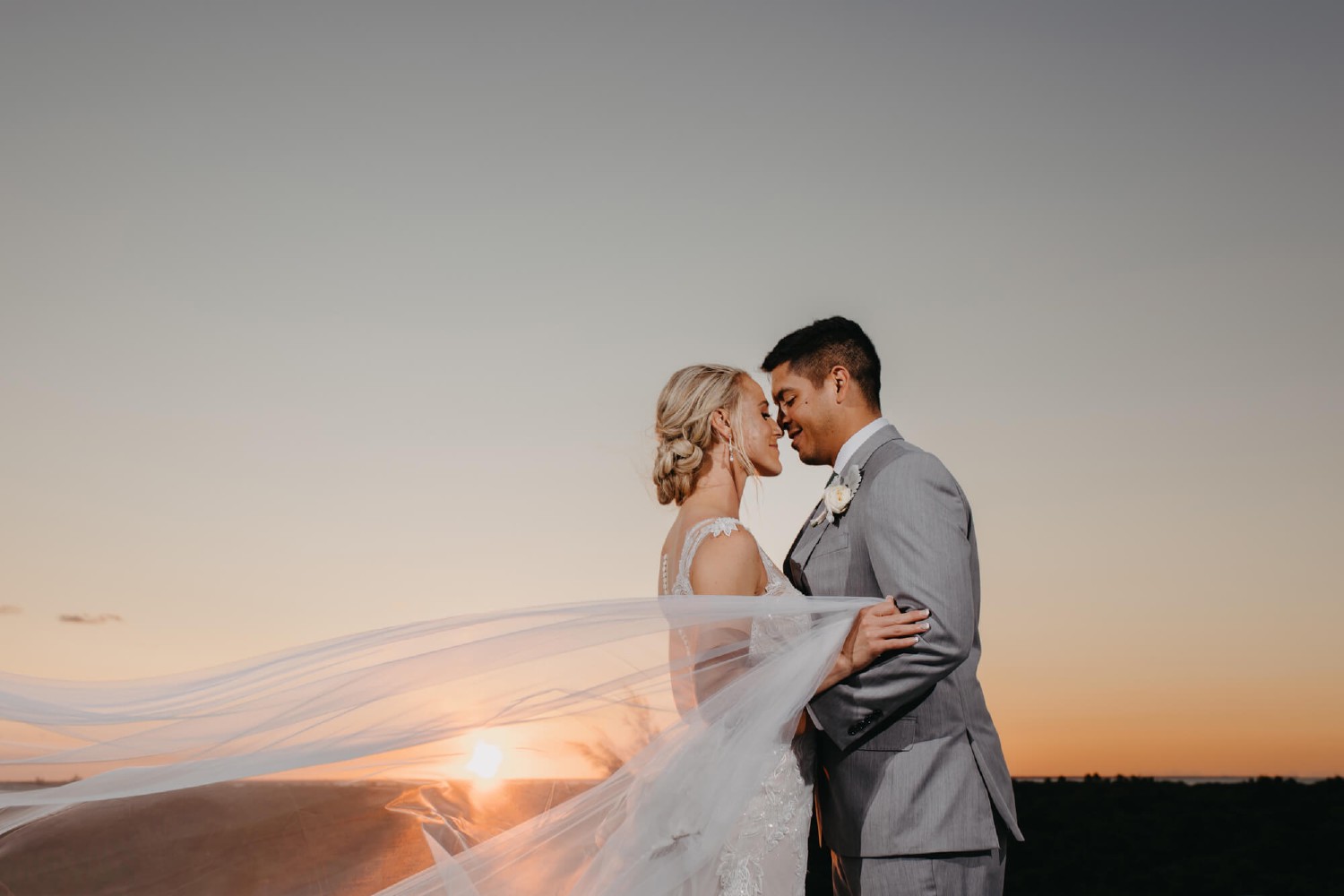 Wedding ceremony at Villa Isla Blanca.