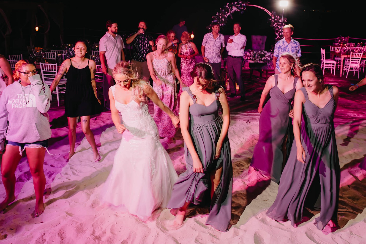 Bride and groom at Villa Isla Blanca.