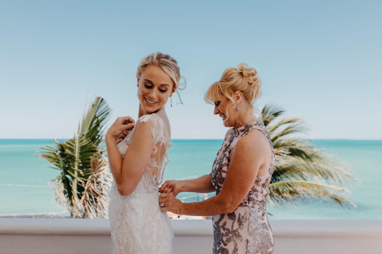 Wedding reception at Villa Isla Blanca.