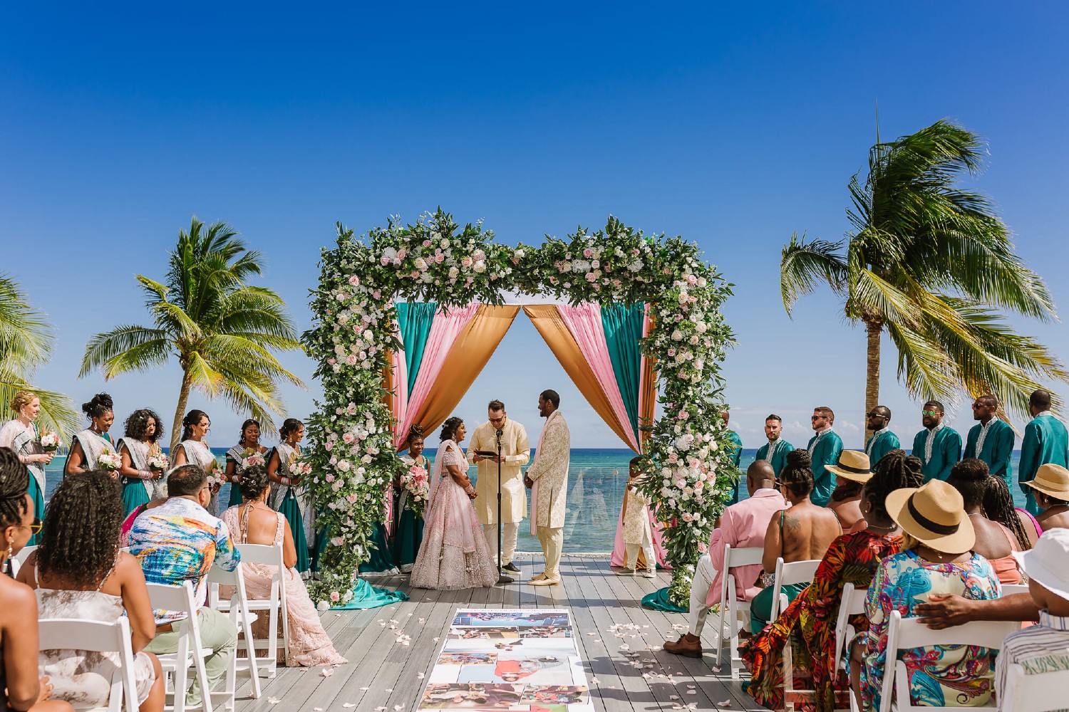 Bridal portrait at Dreams Tulum.