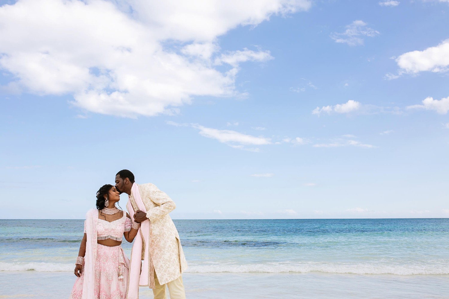 Bridal portrait at Dreams Tulum.