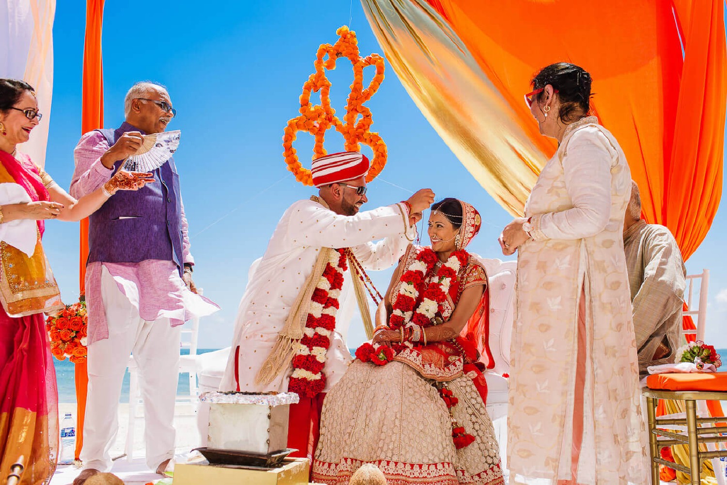 Wedding ceremony at Moon Palace.
