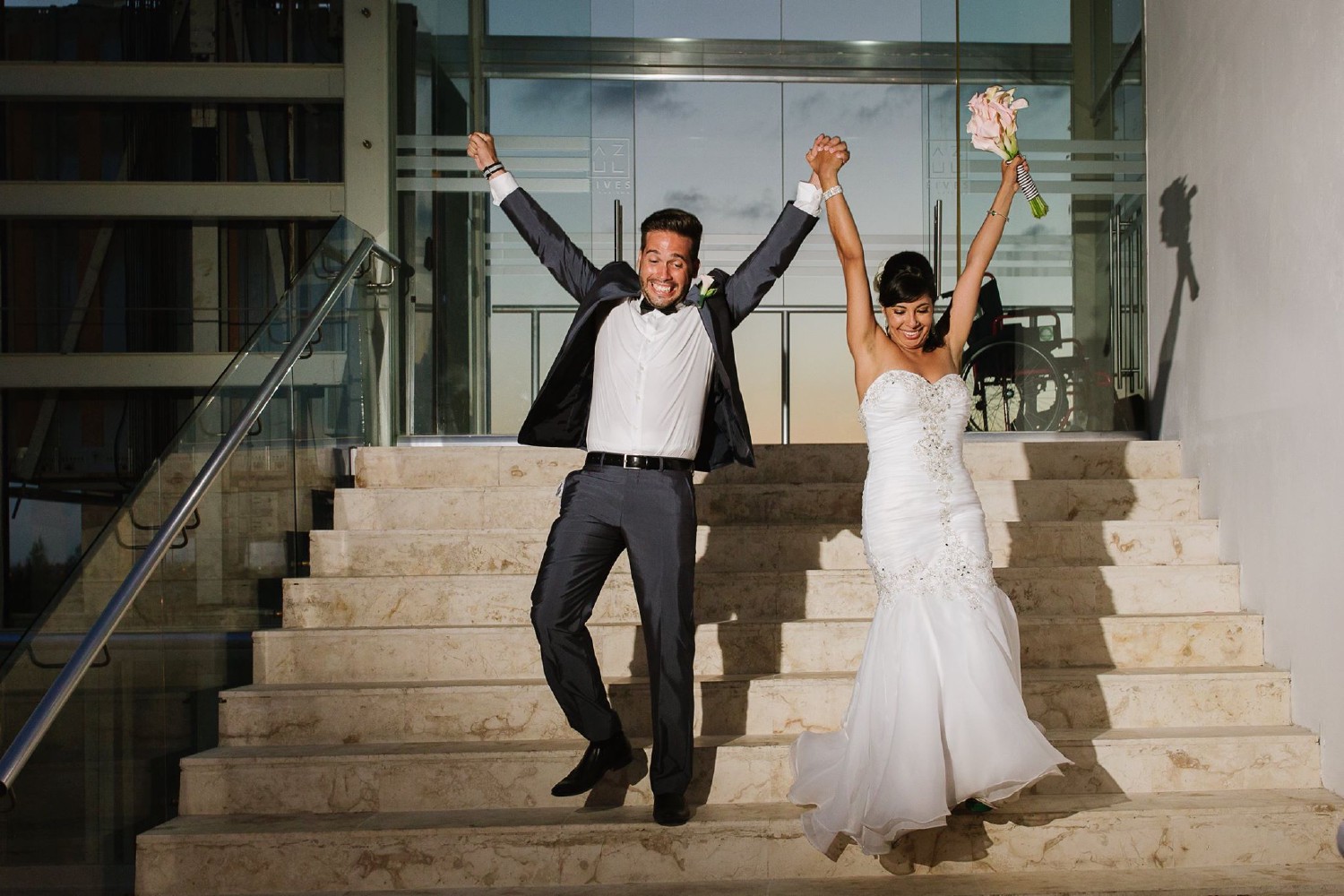 Bride and groom at %!s(<nil>).